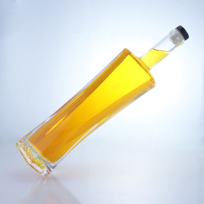 750 ml hexagonale Super-Flicken-Material Korkdichtung Glasflasche für Alkohol