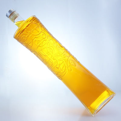 Industrielle Flasche aus Glas mit einzigartiger Form und geprägtem Super-Fliesenmaterial