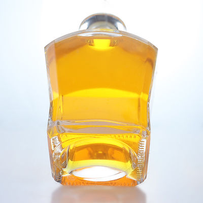 Glaskragen Material Quadratische Form Whiskey Wodka Tequila Brandy Gin Rum Flasche mit Kork