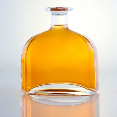 Custom Logo Glasflasche für Brandy Gin Rum Whisky Einzigartiges Design und Super Flint