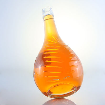 Custom Logo Glasflasche für Brandy Gin Rum Whisky Einzigartiges Design und Super Flint