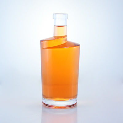 Flint Glass Flasche für Gin Rum Champagner Brandy und Whisky mit individuellem Logo
