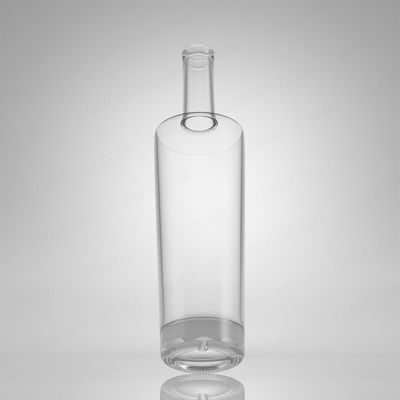 Custom Logo Glasflasche für Rum Wodka Whisky Tequila Gin 750 ml Super Flint Glas