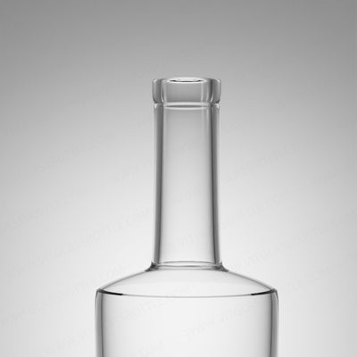 Custom Logo Glasflasche für Rum Wodka Whisky Tequila Gin 750 ml Super Flint Glas
