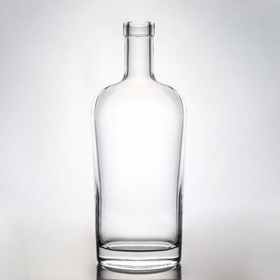 700 ml klare oder angepasste Glasflasche für Alkohol, Rum, Wodka, Whisky, Tequila und Gin
