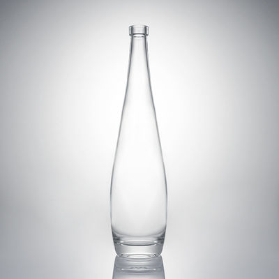 Glasflasche mit Korkkappe Körpermaterial Glas individuell rund