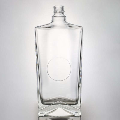 Glasflasche mit Quadratkappe für den industriellen Alkohol Rum Wodka Whisky Tequila Gin