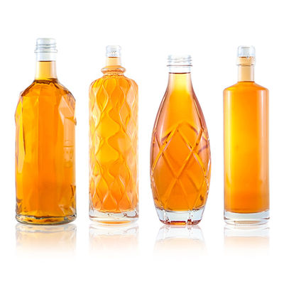 Super Flint Glas Personalisiertes Design Rum Wodka Whisky Tequila Gin Flasche mit Deckel