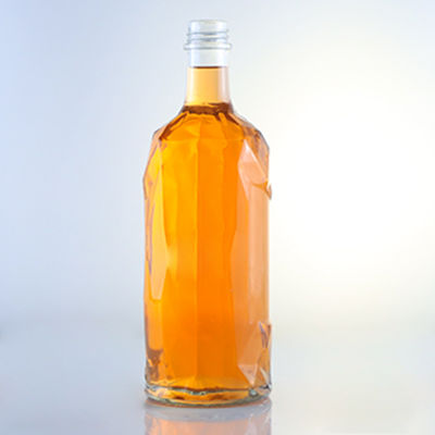 Super Flint Glas Personalisiertes Design Rum Wodka Whisky Tequila Gin Flasche mit Deckel