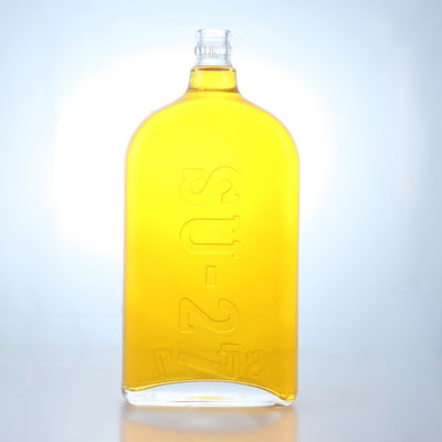 Wodka Whisky Rum Gin Glas Flasche Alkohol mit Decal Oberfläche und hohe Rückkaufquote