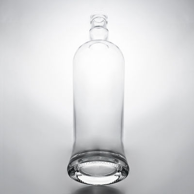 Einzigartiger Versiegelungstyp Korken 750 ml hohe Flint Glasflasche für Gin Rum Champagner Brandy Whisky