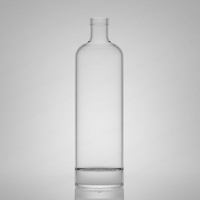 Körpermaterial Glas 750 ml Super Flint Rum Wodka Whisky Tequila Gin Flasche mit Kork
