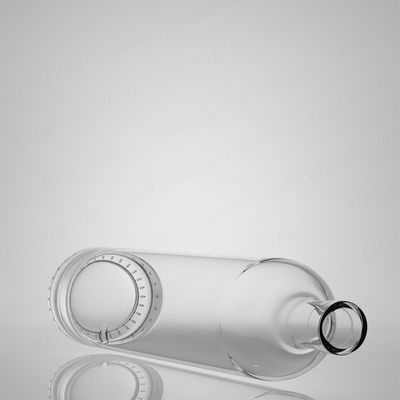 Körpermaterial Glas 750 ml Super Flint Rum Wodka Whisky Tequila Gin Flasche mit Kork