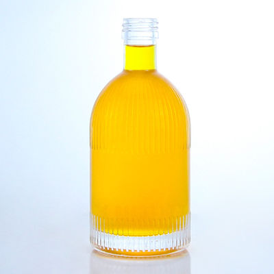 Industrielle Flasche aus Glas mit Schraubkappenstreifen und individuellem Logo