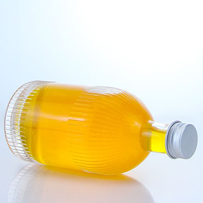 Industrielle Flasche aus Glas mit Schraubkappenstreifen und individuellem Logo