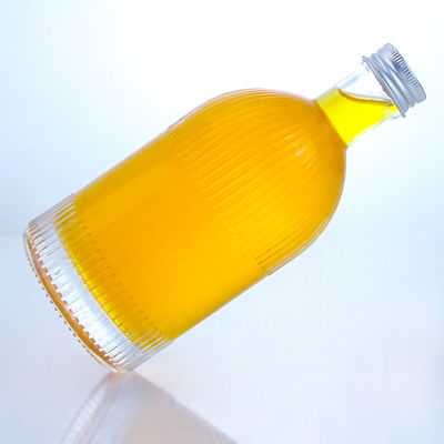 Industrielle Flasche aus Glas mit Schraubkappenstreifen und individuellem Logo