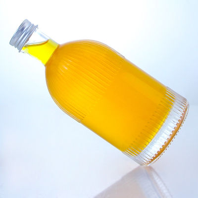 Industrielle Flasche aus Glas mit Schraubkappenstreifen und individuellem Logo