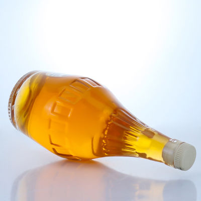 700 ml schicke Flasche aus klarem Flintglas für Champagner einzigartige Form und Leere