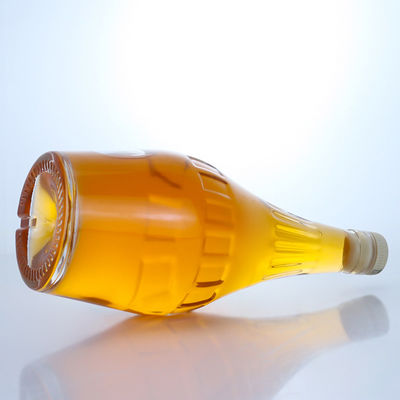 700 ml schicke Flasche aus klarem Flintglas für Champagner einzigartige Form und Leere