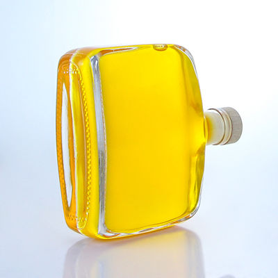 300 ml einzigartige rund geformte Super-Flint-Glasflasche mit Kork