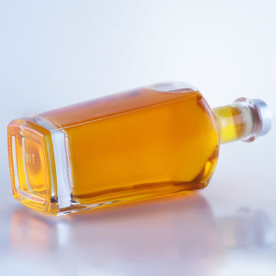 Flaschenfarbe Klar 750 ml einzigartige Glasflasche für Gin Rum Champagner Brandy Whisky