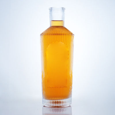 700 ml einzigartige Glasflasche für Gin Rum Champagner Brandy Whisky Liquor