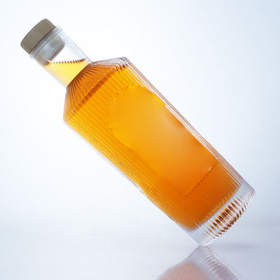 700 ml einzigartige Glasflasche für Gin Rum Champagner Brandy Whisky Liquor