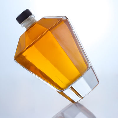 Glas 700 ml einzigartige Flasche für Gin Rum Champagner Brandy Whisky