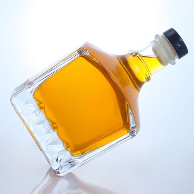 750 ml Glasflasche für Gin Rum Champagner Brandy Whisky Likör Einzigartiger T-Kork