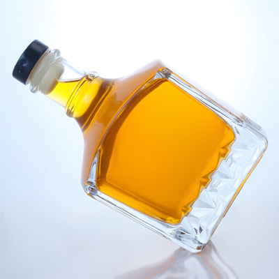 750 ml Glasflasche für Gin Rum Champagner Brandy Whisky Likör Einzigartiger T-Kork