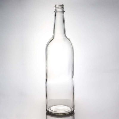 Oberflächenbehandlung Decal Glasflasche 1000 ml Rundform perfekt für Gin Rum Champagner Likör