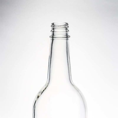 Oberflächenbehandlung Decal Glasflasche 1000 ml Rundform perfekt für Gin Rum Champagner Likör