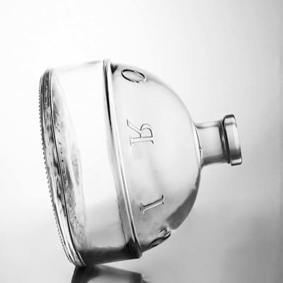 Flint Glas Versiegelung Typ Korken 700ml maßgeschneiderte Form Glas Flasche für Gin Rum Champagner