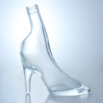Einzigartiges Design Flint Glass 500ml 750ml Wodka Gin Whisky Brandy Leere Flasche mit Kork