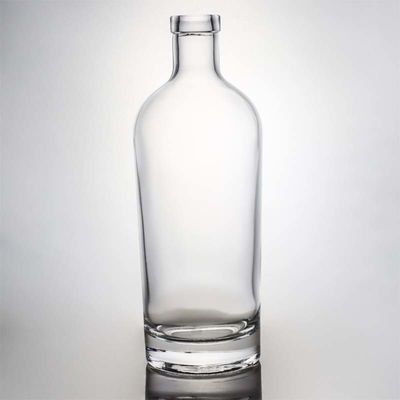 Schraubverschluss 750 ml 1000 ml klarer Flint Gin Rum Champagner Alkohol Glasflasche mit Holzkork