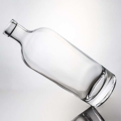 Schraubverschluss 750 ml 1000 ml klarer Flint Gin Rum Champagner Alkohol Glasflasche mit Holzkork