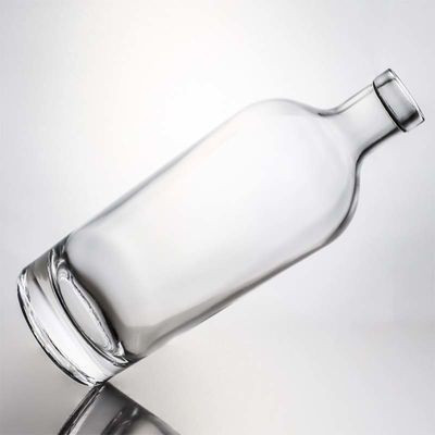 Schraubverschluss 750 ml 1000 ml klarer Flint Gin Rum Champagner Alkohol Glasflasche mit Holzkork