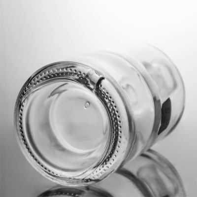 Durchsichtige oder kundenspezifische runde 750 ml 1000 ml Glasflasche mit Holzkork für Whisky