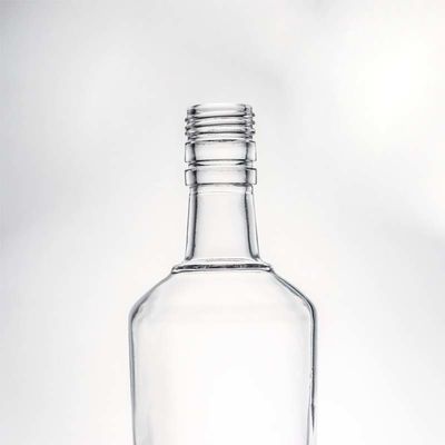Decal kundenspezifisch rund 730 ml 1000 ml leerer High Flint Gin Rum Wodka Whisky Brandy Liquor Glasflasche mit Korkdichtung