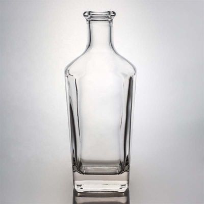 Tequila High Flint Glasflasche mit Kork Customized Logo 700ml 800ml 1000ml Leer