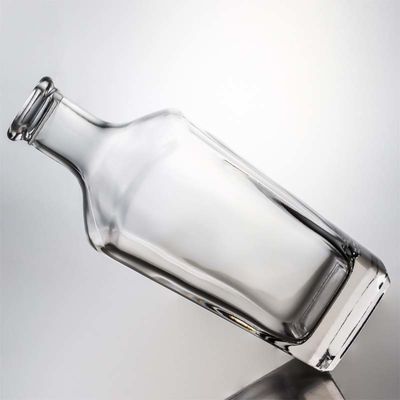 Tequila High Flint Glasflasche mit Kork Customized Logo 700ml 800ml 1000ml Leer