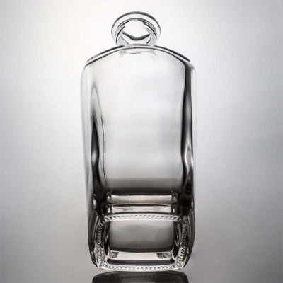 Tequila High Flint Glasflasche mit Kork Customized Logo 700ml 800ml 1000ml Leer