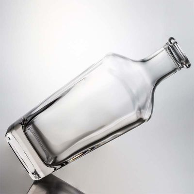 Tequila High Flint Glasflasche mit Kork Customized Logo 700ml 800ml 1000ml Leer