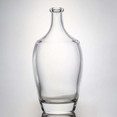 Glaskragen 500 ml 700 ml 1000 ml Leerer Flint Gin Rum Champagner Alkoholflasche mit Kork