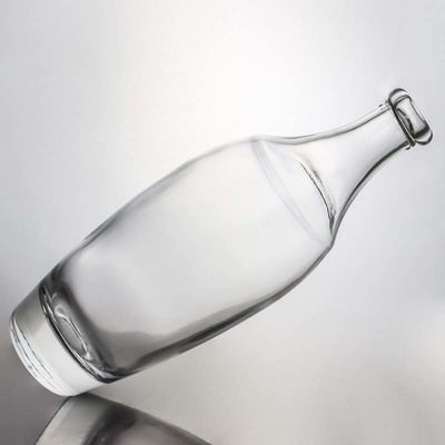 Glaskragen 500 ml 700 ml 1000 ml Leerer Flint Gin Rum Champagner Alkoholflasche mit Kork