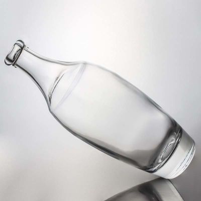 Glaskragen 500 ml 700 ml 1000 ml Leerer Flint Gin Rum Champagner Alkoholflasche mit Kork