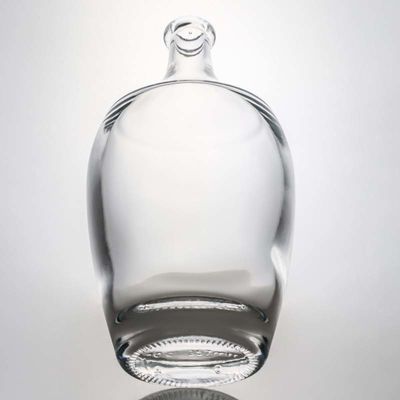 Glaskragen 500 ml 700 ml 1000 ml Leerer Flint Gin Rum Champagner Alkoholflasche mit Kork