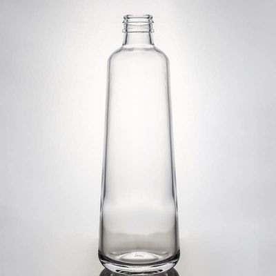 Maßgeschneiderte Super Flint Round Clear Glass Flasche für Gin Rum Wodka Whisky 580ml 1000ml