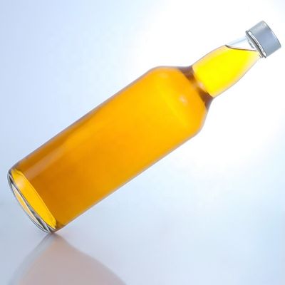 Schraubkappe kundenspezifisches Logo 500 ml 700 ml klare Flint Tequila Whisky Wodka Glasflasche