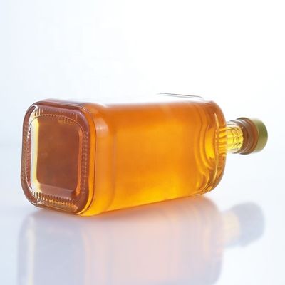 Halsband Material Glas Klar 500 ml 700 ml 750 ml Flint Glasflasche für Wodka Gin Rum
